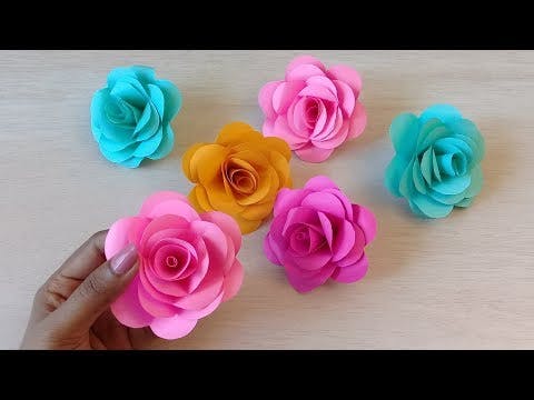 How to make Realistic, Easy paper Roses.